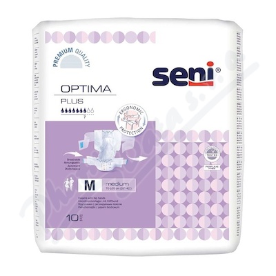 Seni Optima Plus inkon.plenkové kalhotky M 10ks