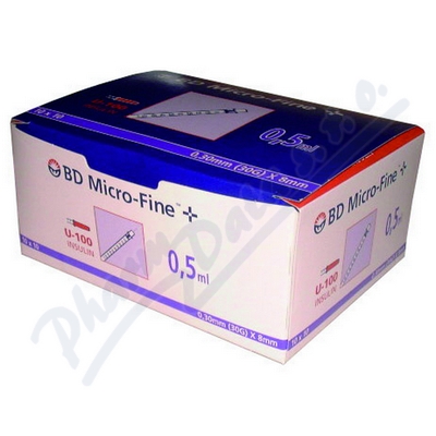 BD MF inz.stř.0.5ml U-100 s int.jehl.30Gx8mm 100ks