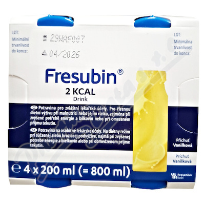 Fresubin 2kcal drink vanilková por.sol.4x200ml