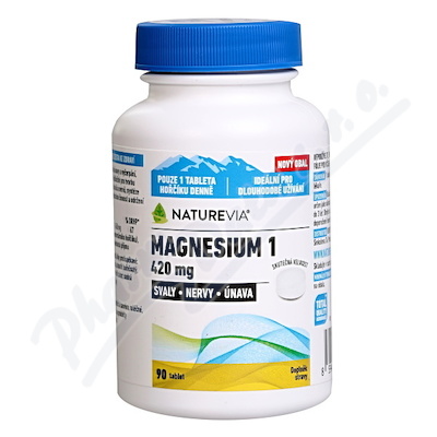 NatureVia Magnesium 1 420mg tbl.90