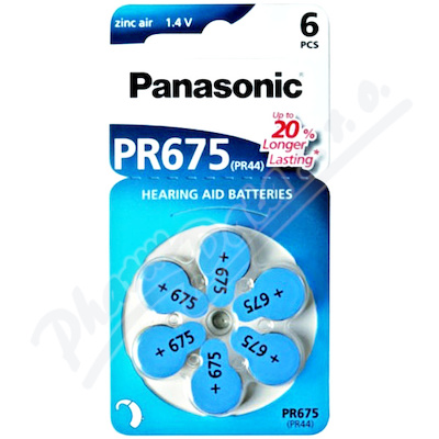 Panasonic PR675 baterie do naslouchadel 6ks
