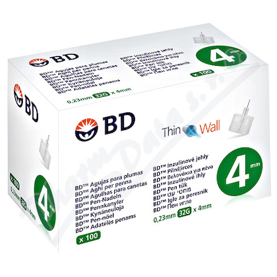 BD jehličky k inz.perům 4mm 32G tenkostěnné 100ks