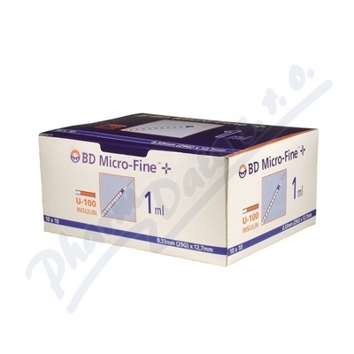 BD MF inz.stř.1ml U-100 int.jehl.29Gx12.7mm 100ks