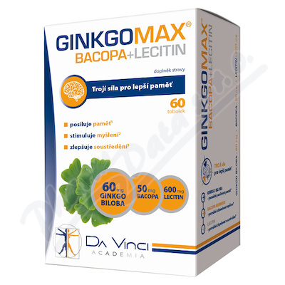 GinkgoMAX+Bacopa+Lecitin DaVinciAcademia tob.60