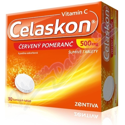 Celaskon červený pomeranč 500mg tbl.eff.30(3x10)