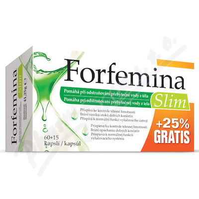 Forfemina Slim odvodnění těla 25% GRATIS 75 kapslí