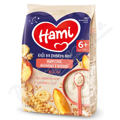 Hami Ml.kaše na dobrou noc krup.ban.bros.210g 6m+