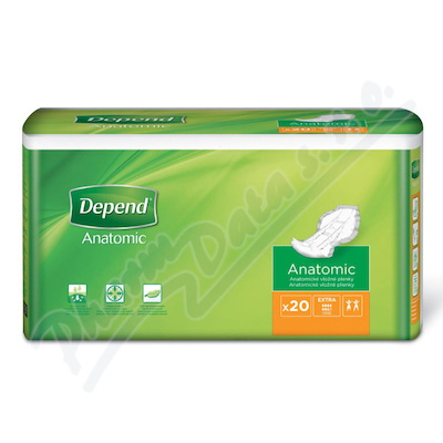 Depend Anatomic Extra inkont.vložné pleny 20ks