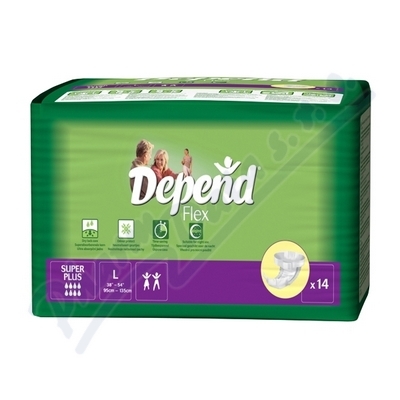 Depend Flex Super Plus inkont.kalh.vel.L 14ks