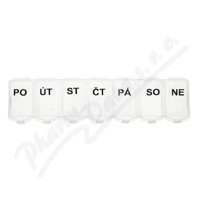 Dávkovač léků 7 dní čirý