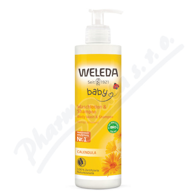 WELEDA baby Měsíčkový mycí krém a šampon 400ml