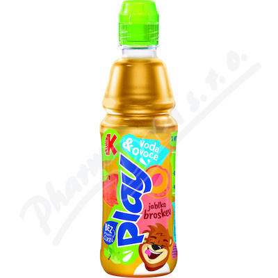 KUBÍK play voda&ovoce jablko-broskev 400ml