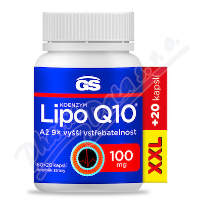 GS Koenzym Lipo Q10 100mg cps.60+20 XXL