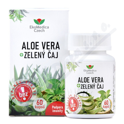 Aloe Vera + Zelený čaj cps.60 EkoMedica