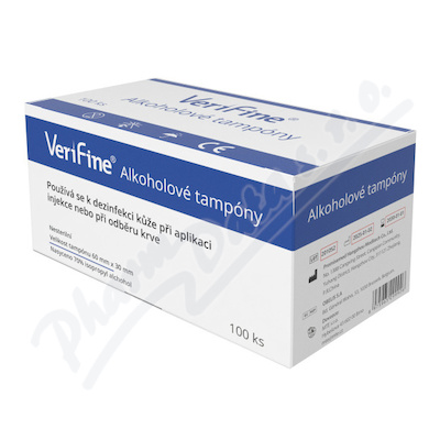 Verifine alkoholové tampóny nester.60x30mm 100ks