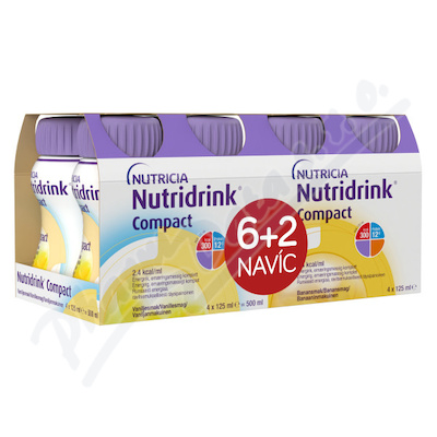 Nutridrink Compact 6+2 (vanilka-banán) 8x125ml