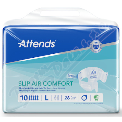 Kalhotky absorp.Attends Slip Air Comfort 10 L 26ks