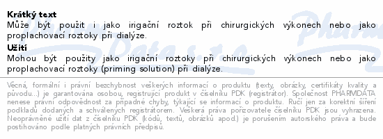 0.9% Chlorid sodný pro oplachy 6x1000ml