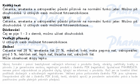 Grešík Devatero bylin Jaterní čaj 20x1g