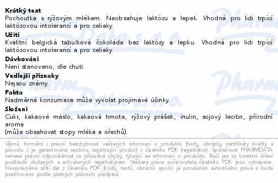 Balance pochoutka z rýžového mléka 85g