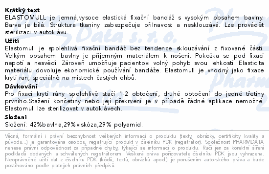 Elastomull obinadlo kohezivní bílé 10cmx4m 20ks