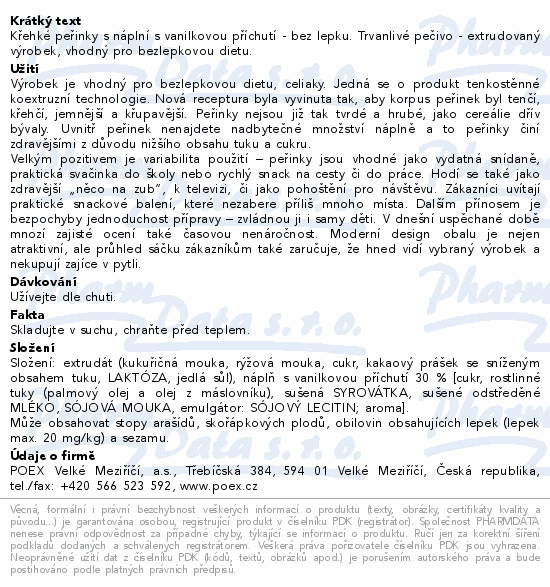 Dexi Křehké peřinky s vanil.příchutí bezlep.150g