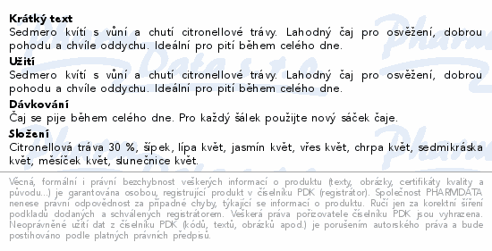 Grešík Sedmikvítek čaj 20x1g