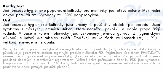 Canpol babies Jedn. mateřské kalhotky 5ks vel.M