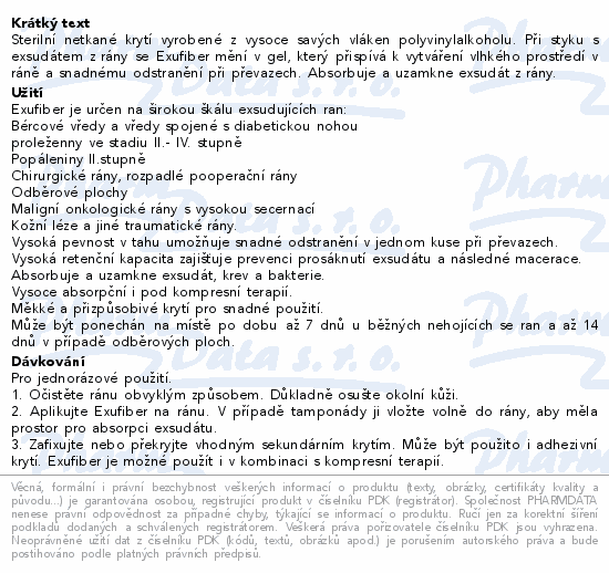 Exufiber krytí 10x10cm 10ks