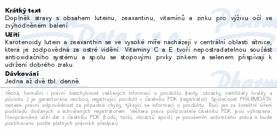 Ocuvite LUTEIN forte tbl.60+30 ZDARMA Bausch+Lomb