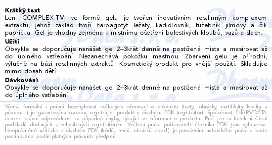 Leni COMPLEX gel 75ml