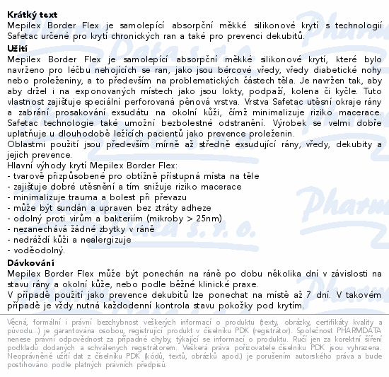 Mepilex Border Flex krytí 7.8x10cm 5ks