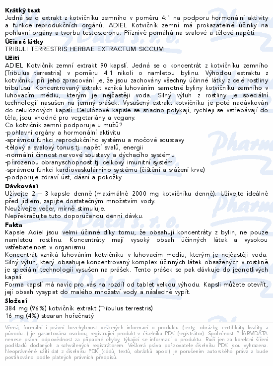 ADIEL Kotvičník cps.90