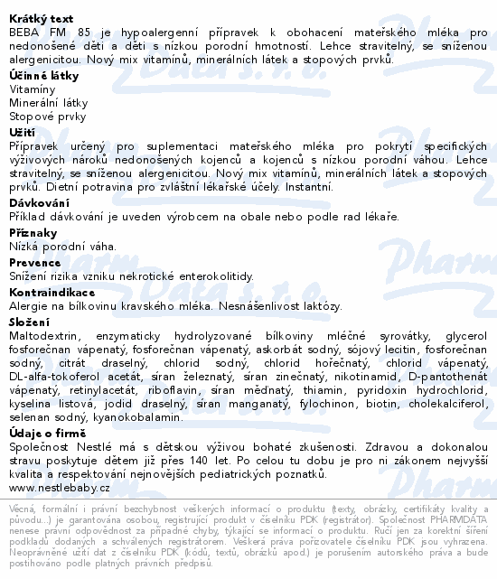 BEBA FM 85 200g