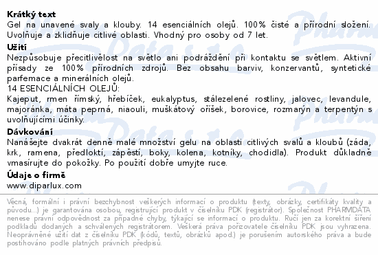 PURESSENTIEL Gel na bolavé svaly a klouby 60ml