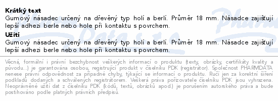 Násadec na berle č.3 Steriwund