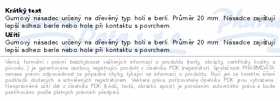 Násadec na berle č.4 Steriwund