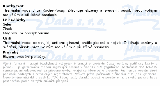 LA ROCHE-POSAY termální voda 300ml