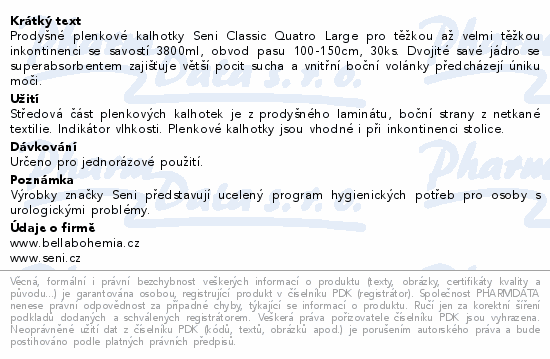 Seni Classic Quatro inkon.plen.kalh.L 30ks