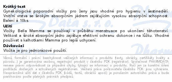 Bella Mamma poporodní vložky 10ks