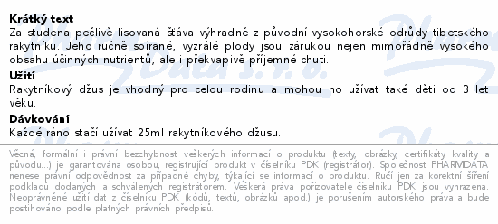 Himalyo Original Rakytník 100% Juice BIO 350ml