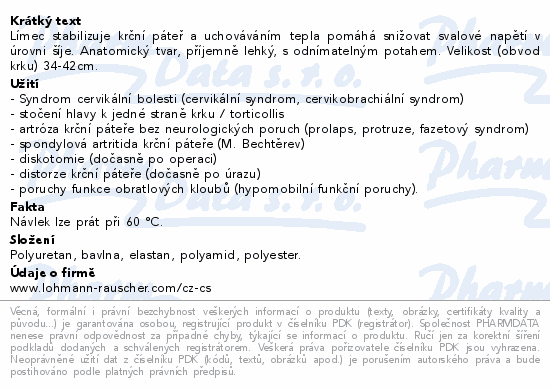 Límec krční Cellacare Cervical classic 9cm vel.2