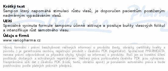 Capilarte Šampon pro stimulaci růstu vlasů 300ml