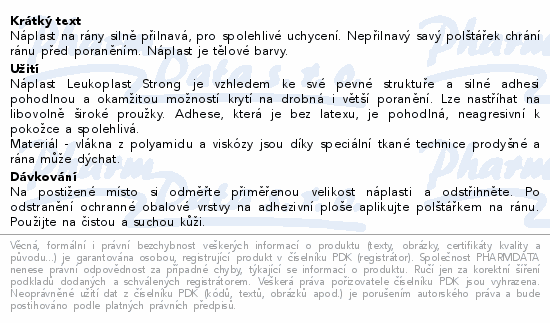 Leukoplast Strong náplast pevná role 6cmx1m
