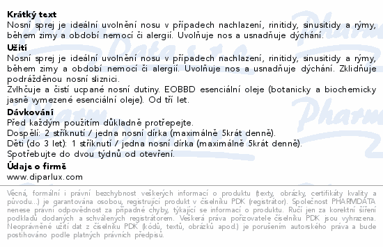 PURESSENTIEL Nosní sprej 15ml