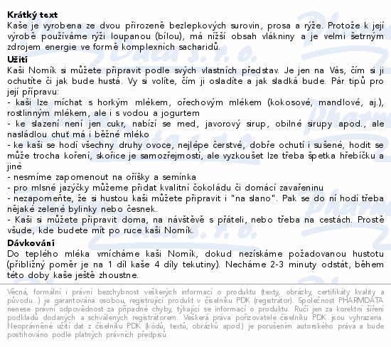 Nomík cereální kaše 300g