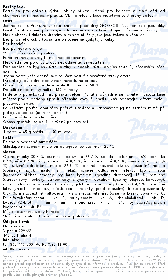 Nutrilon Obil.-ml.kaše pišk.7druhů obilin 225g 8m+