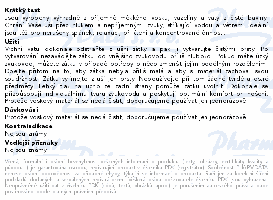 Ohropax Chránič sluchu Classic 12ks
