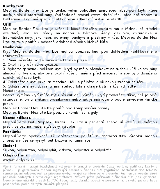 Mepilex Border Flex Lite pěn.sam.krytí 4x5cm 10ks