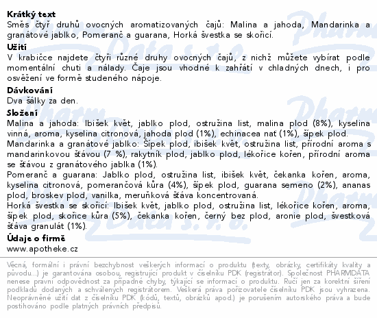 Apotheke Lahodný košík směs čajů 4v1 20x2g